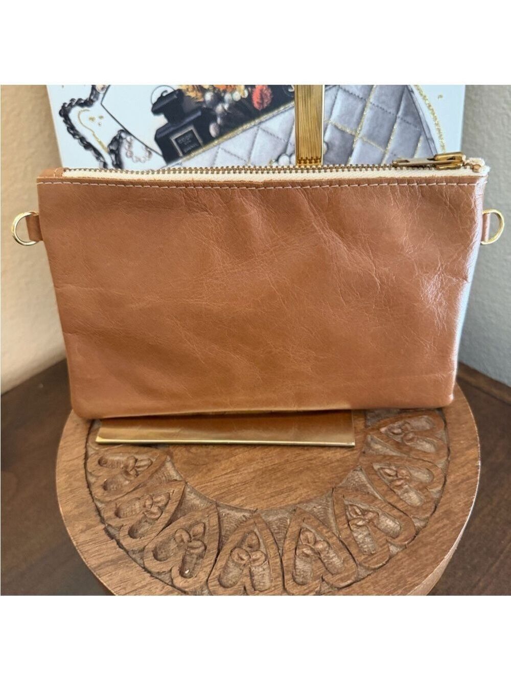 Small cowhide shoulder bag or wallet - Picture 4 of 4
